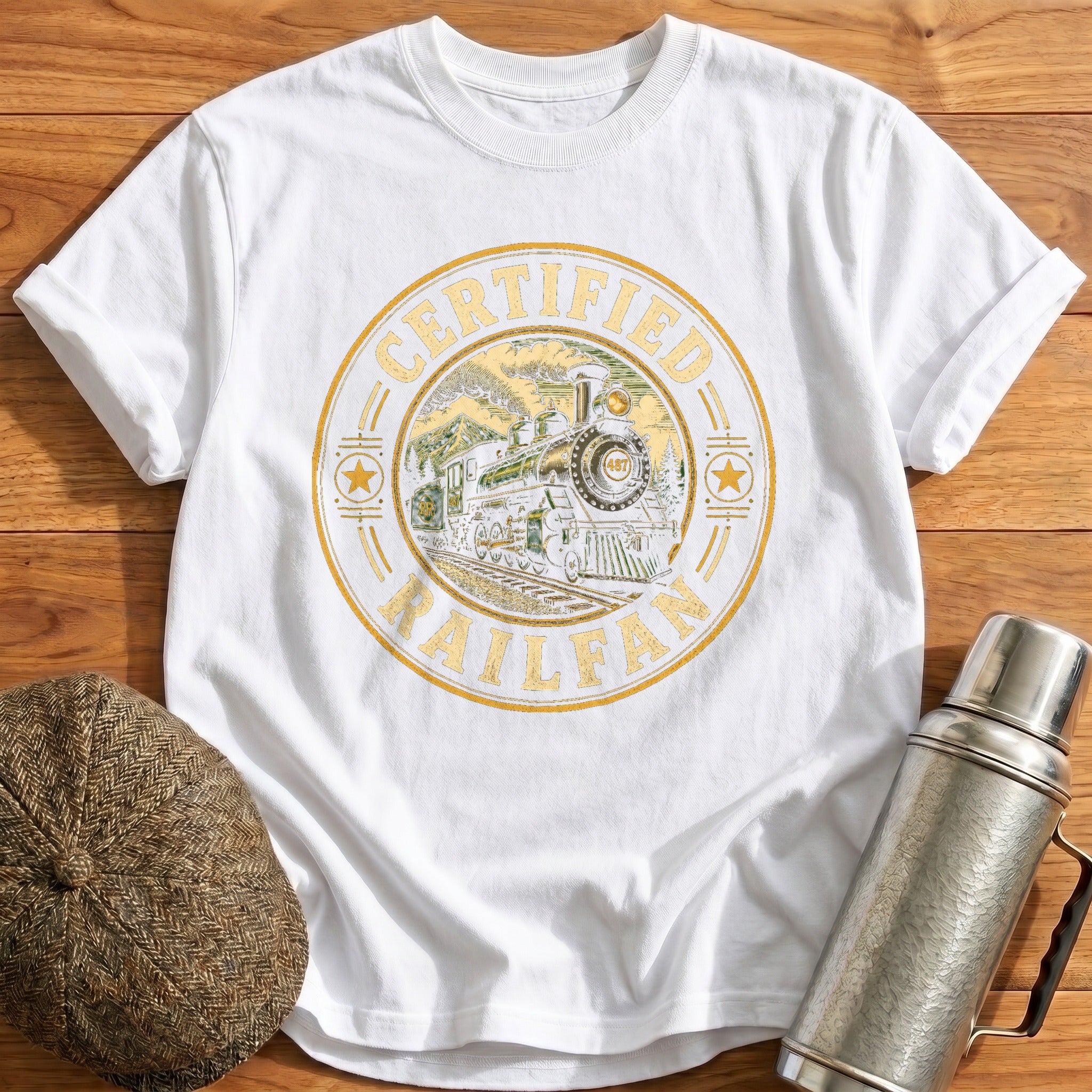 Certified Railfan T-Shirt - White
