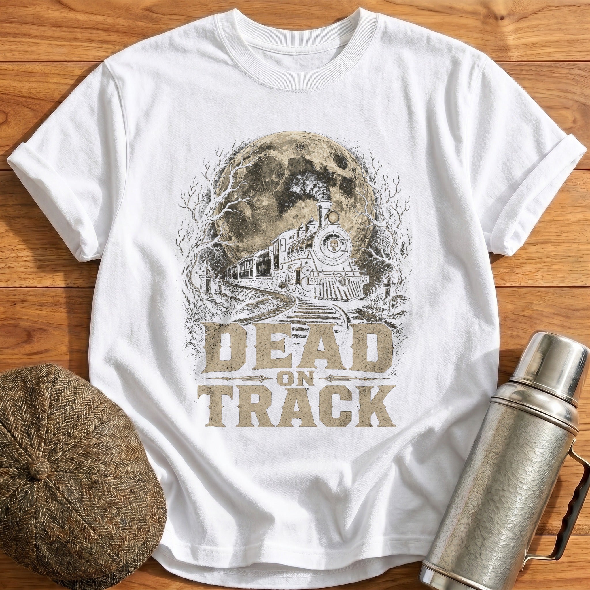 Dead on Track T-Shirt - White