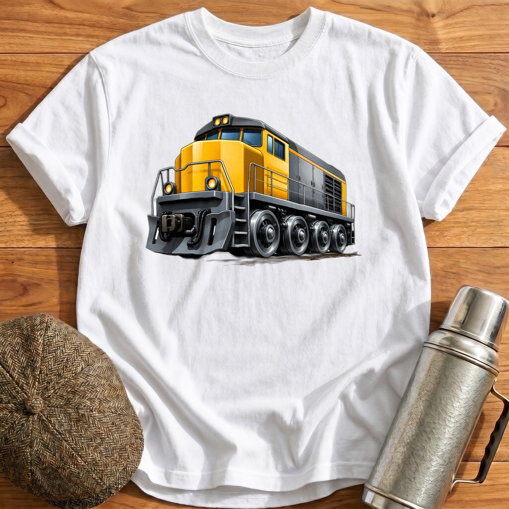 Dieselloco Front34 T-Shirt - White