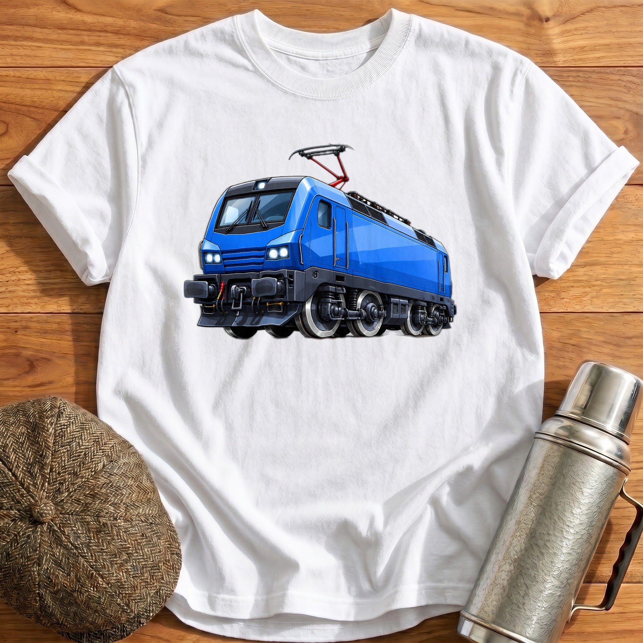 Electricloco Front34 T-Shirt - White