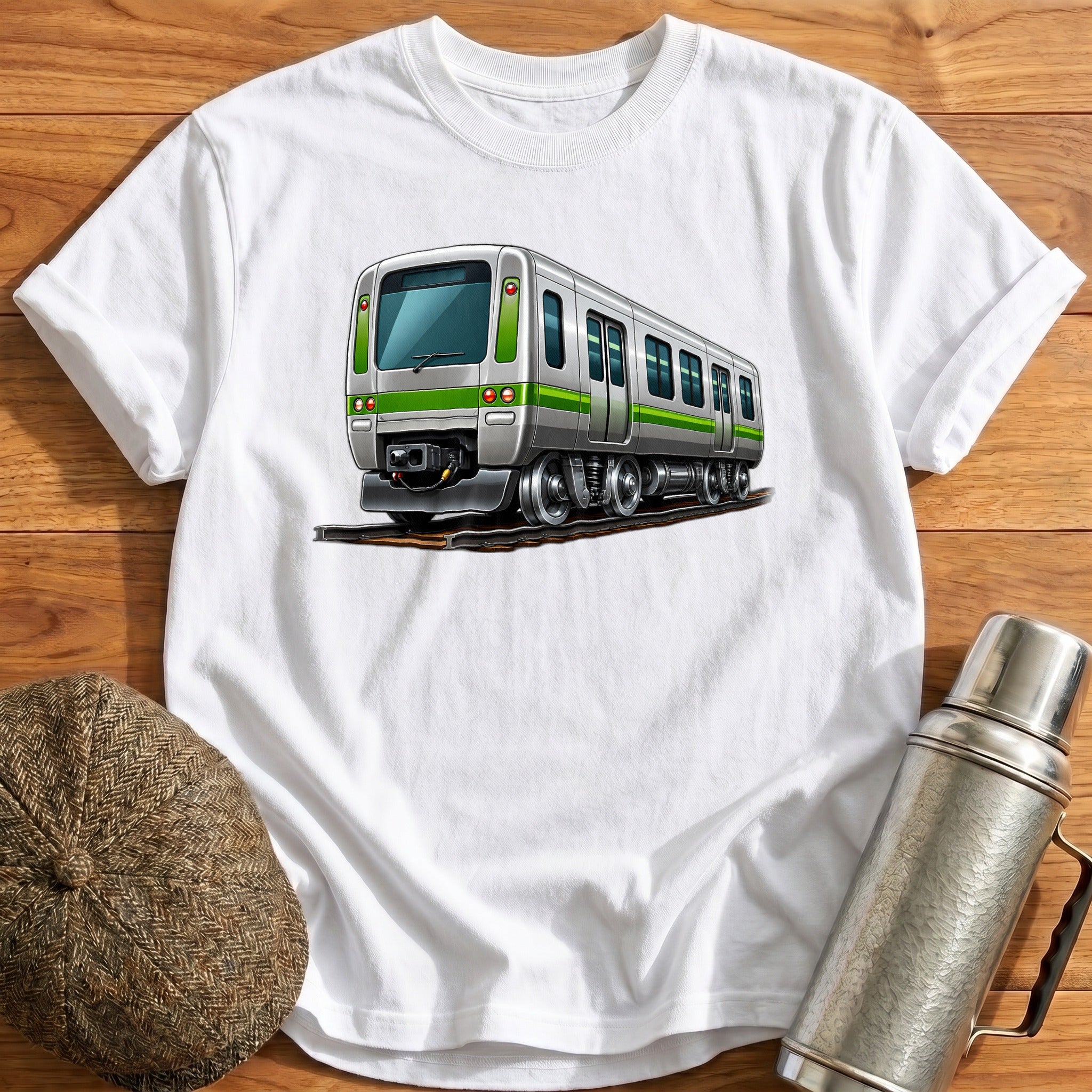 Metrotrain Rear34 T-Shirt - White