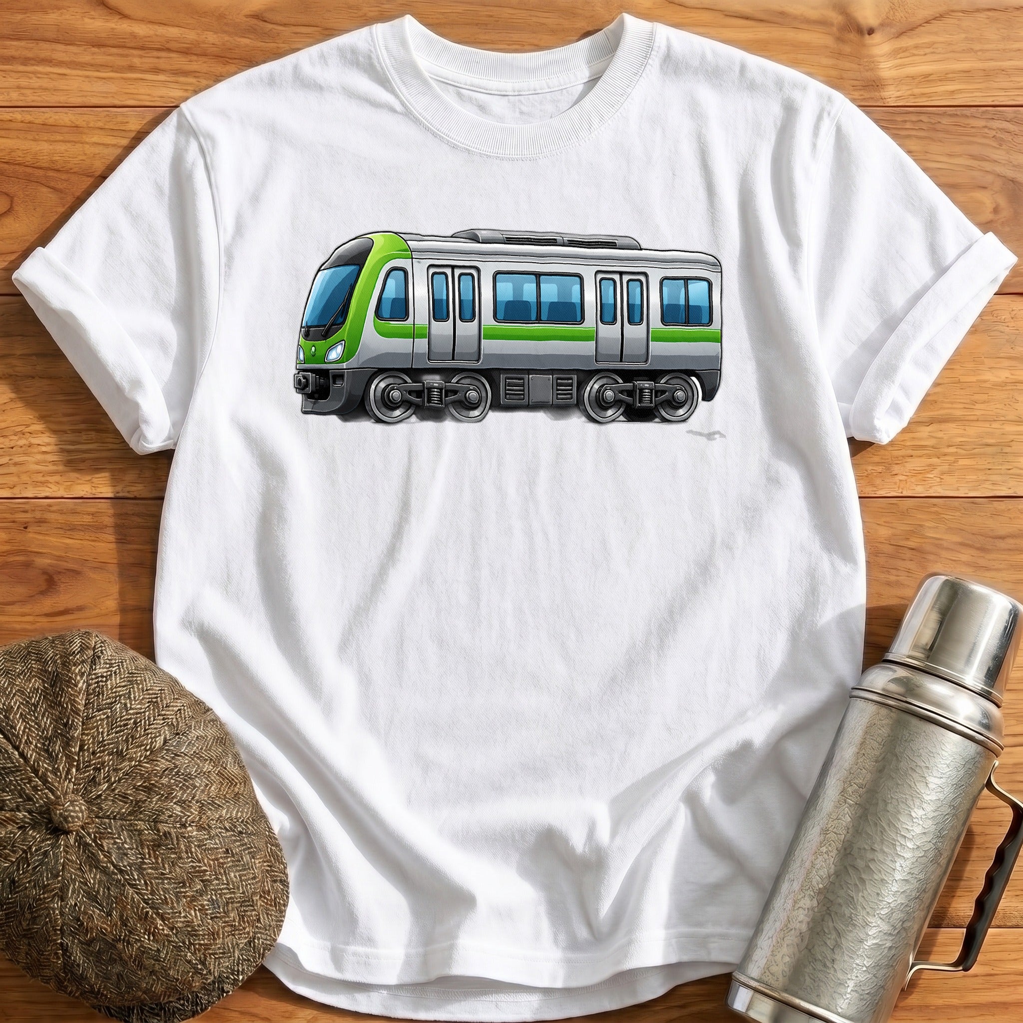 Metrotrain Side T-Shirt - White