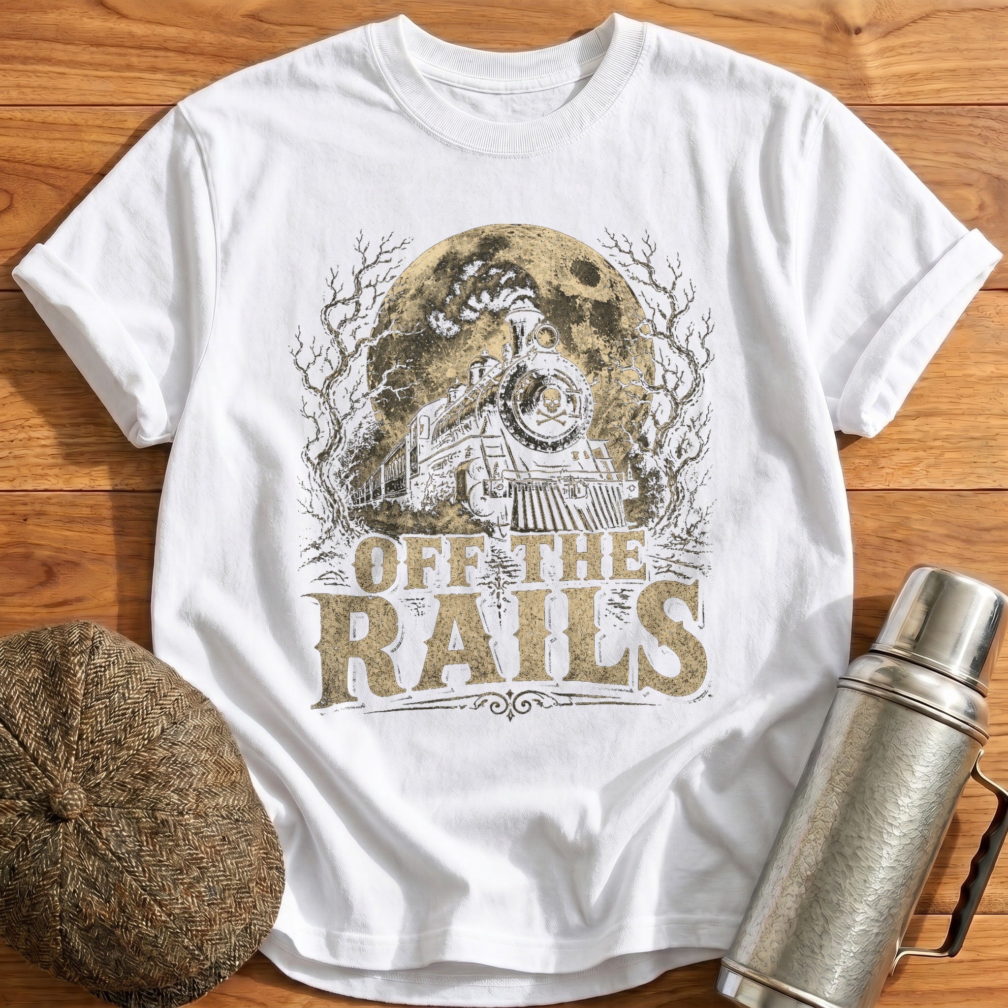 Off the Rails T-Shirt - White