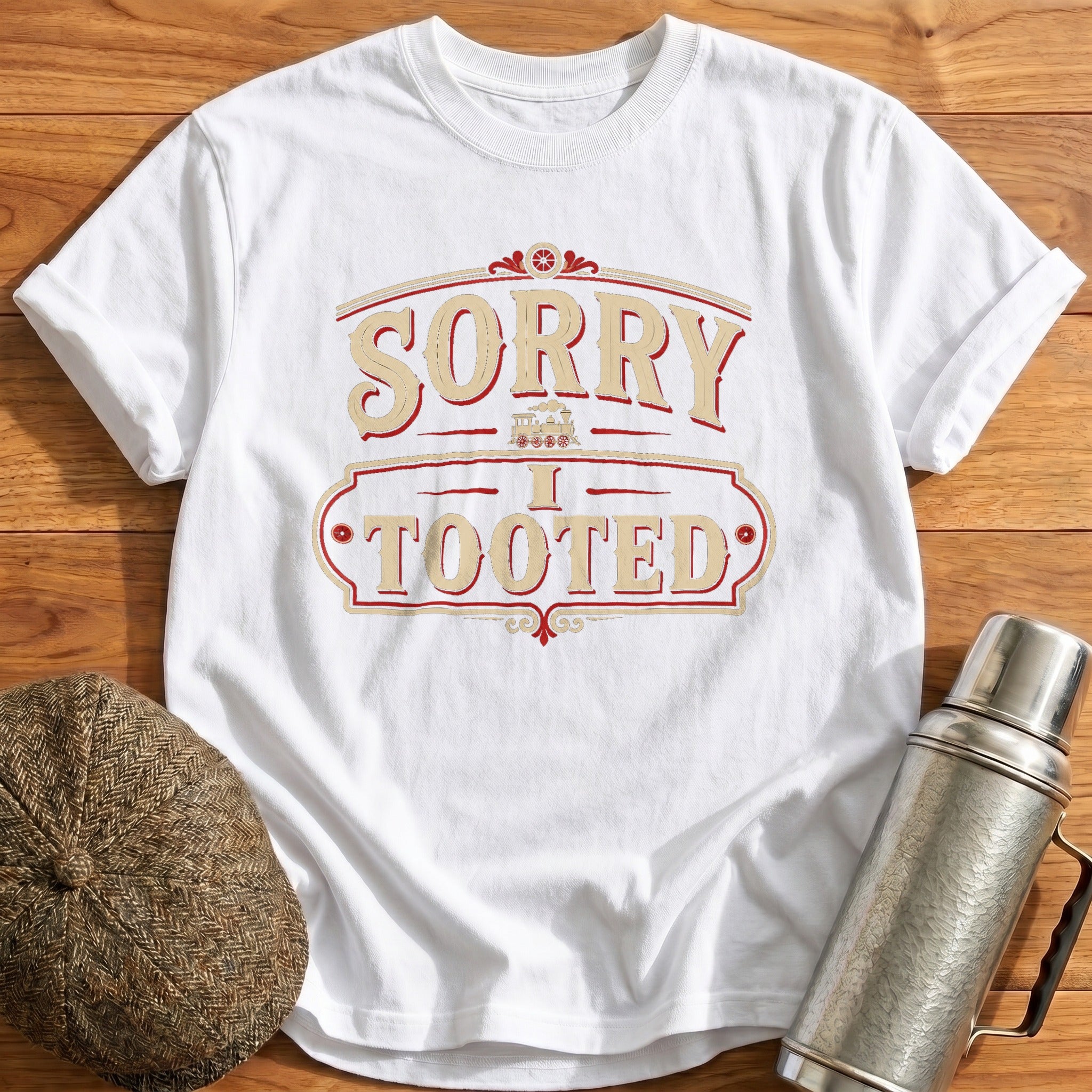 Sorry I Tooted T-Shirt - White