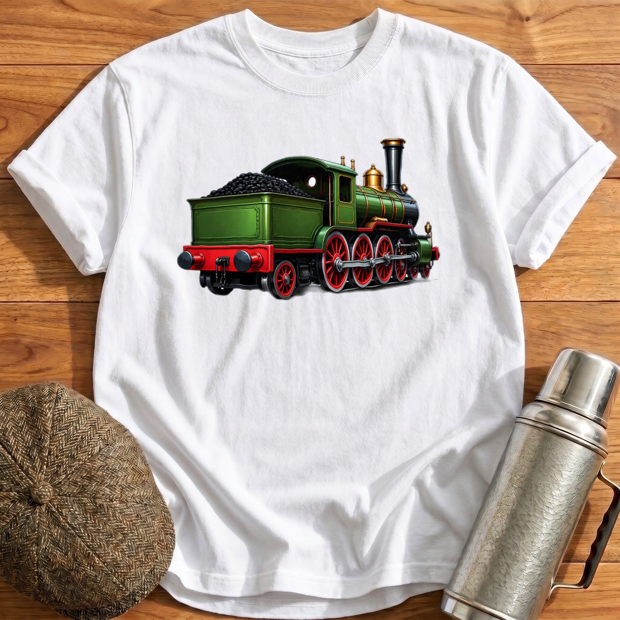 Steamloco Rear34 T-Shirt - White