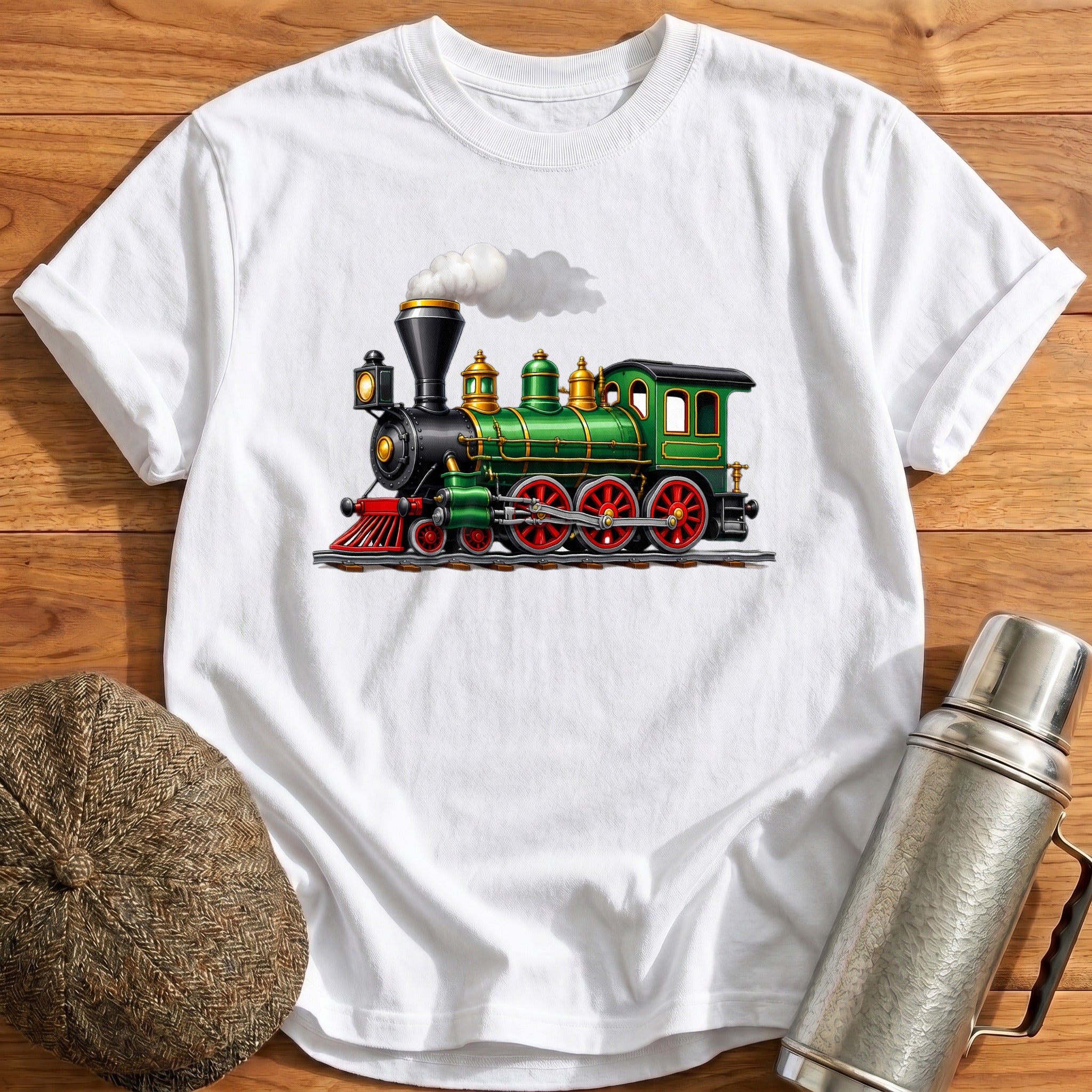 Steamloco Side T-Shirt - White
