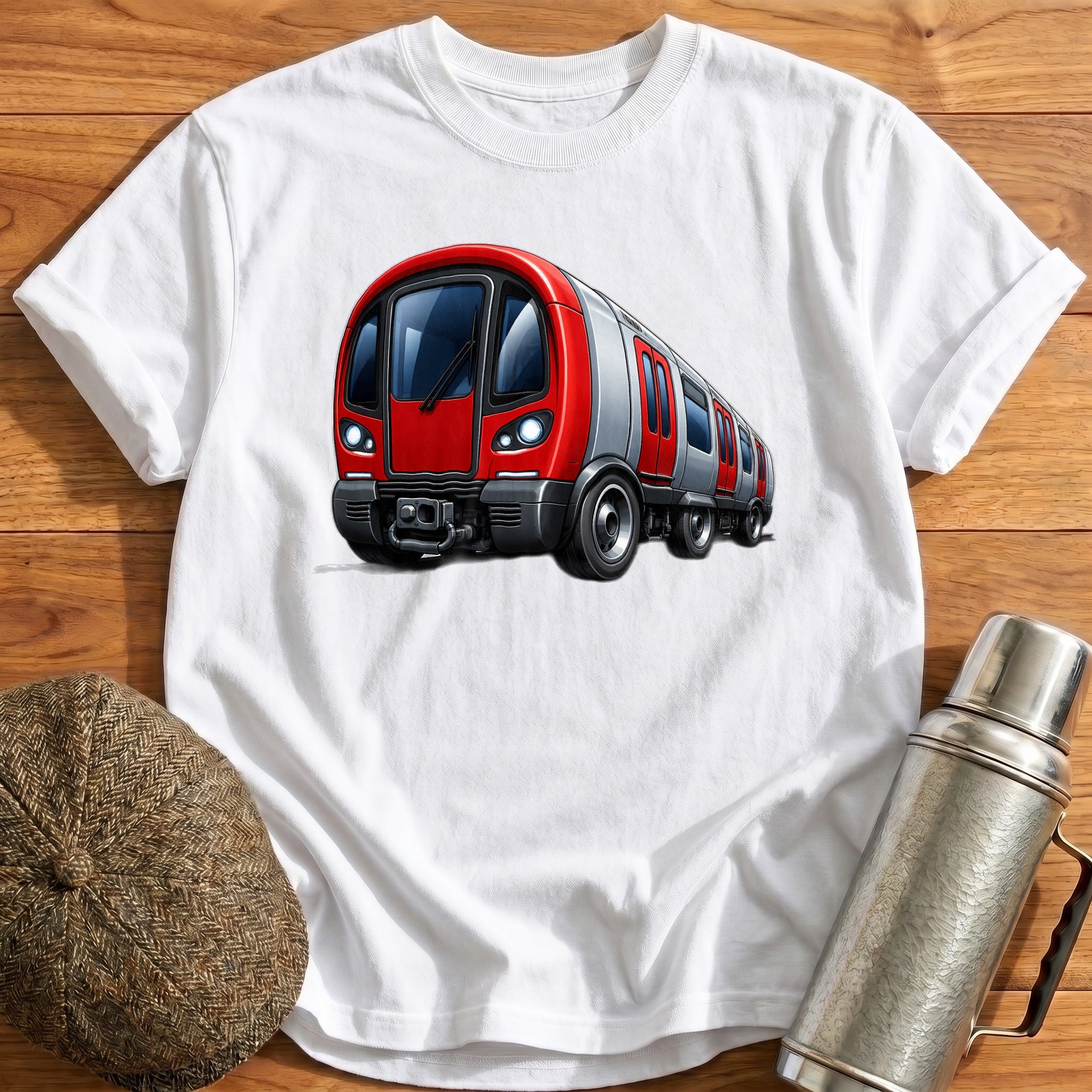 Tubetrain Front34 T-Shirt - White