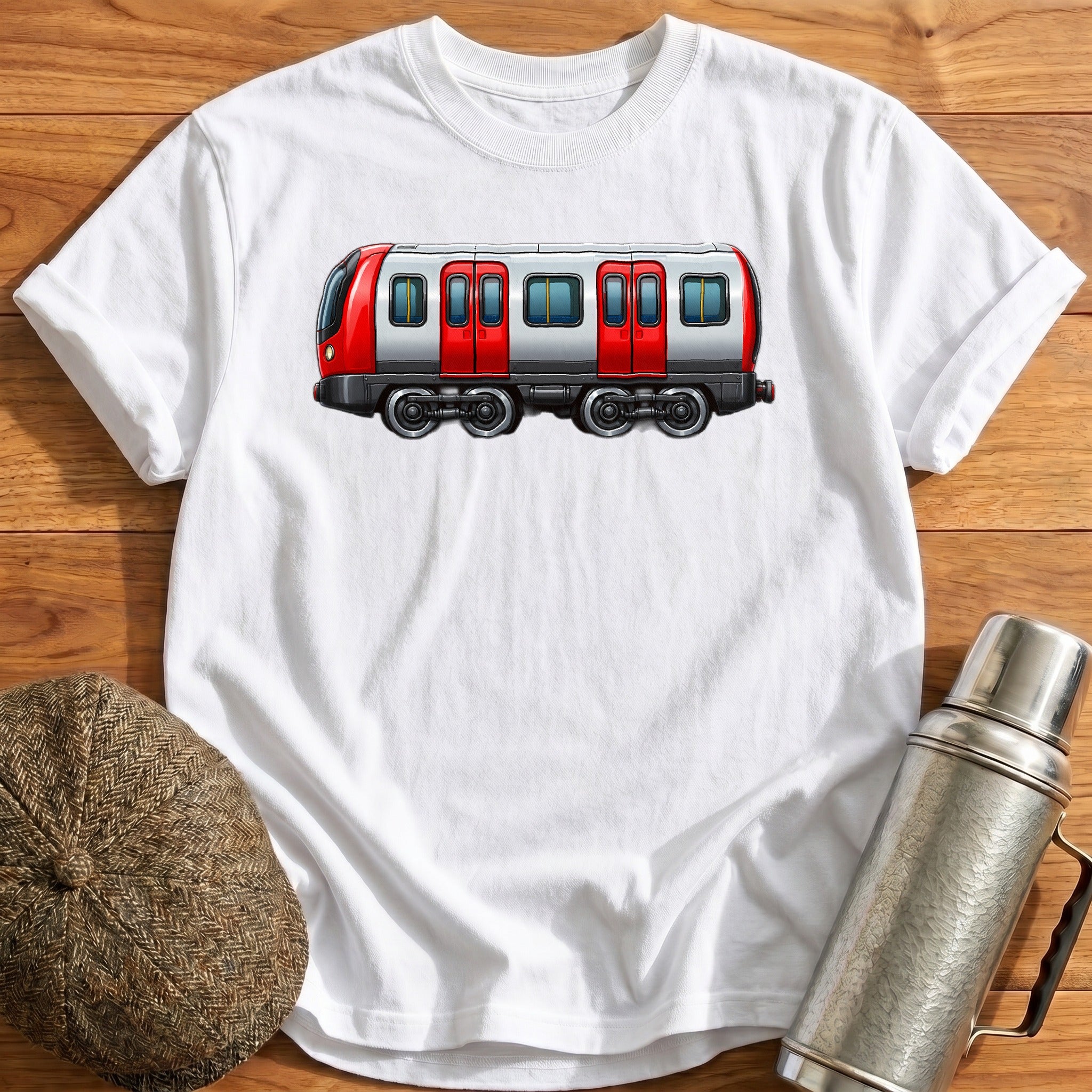 Tubetrain Side T-Shirt - White