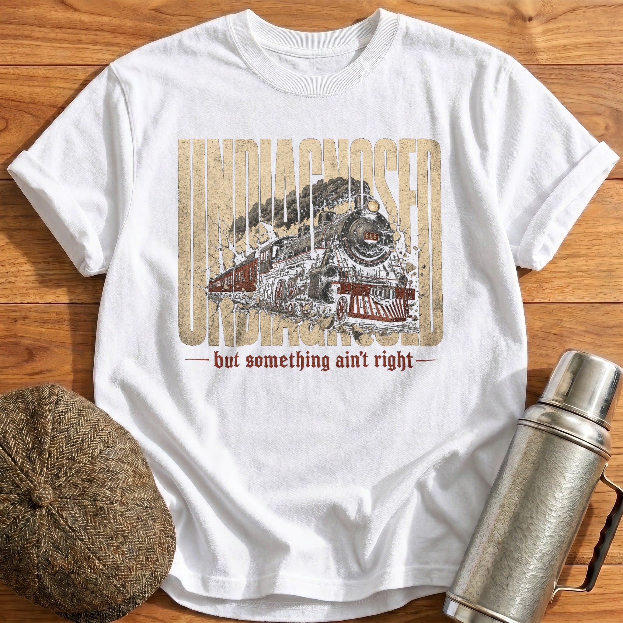 Undiagnosed Big Locomotive T-Shirt - White