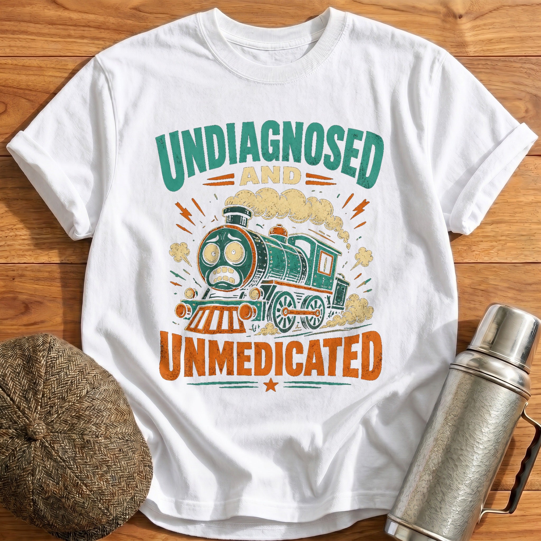 Undiagnosed Unmedicated T-Shirt - White